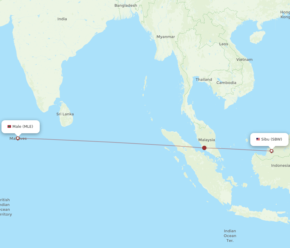 MLE-SBW flight routes