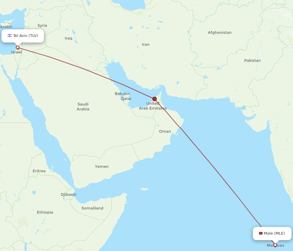 MLE-TLV flight routes