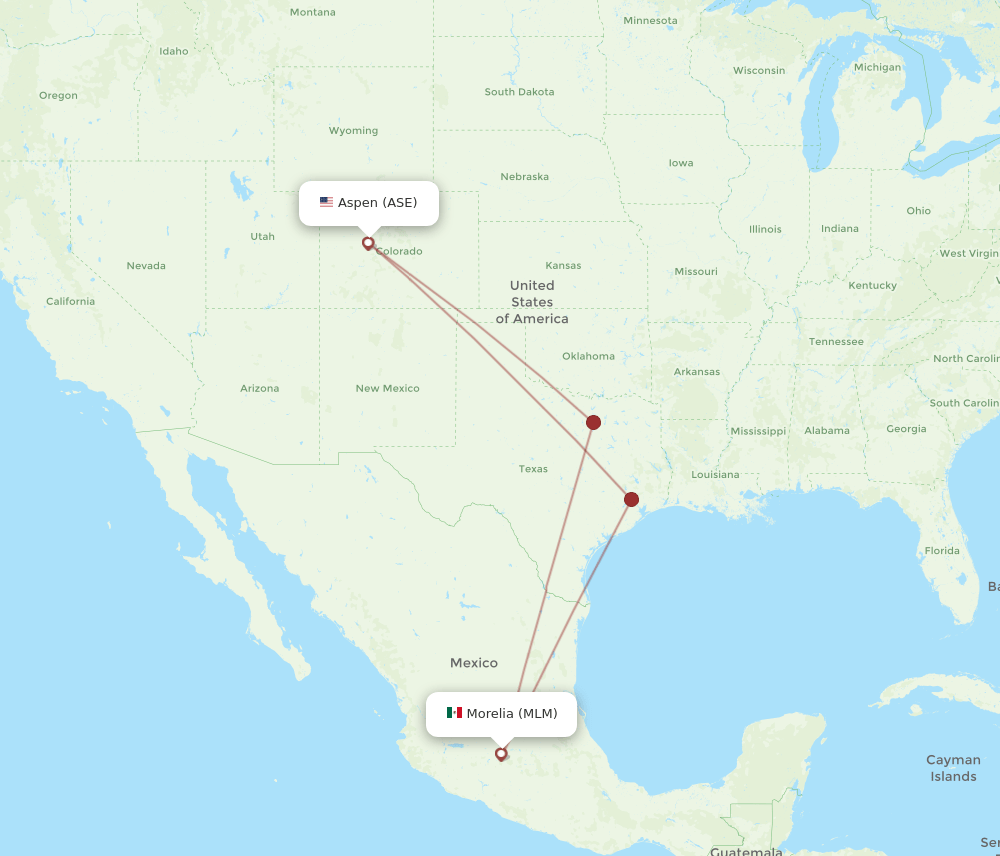MLM-ASE flight routes