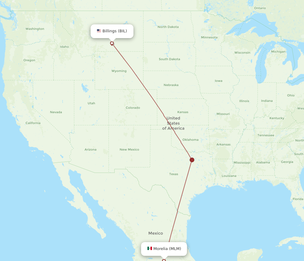 MLM-BIL flight routes