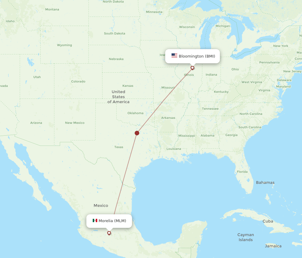 MLM-BMI flight routes
