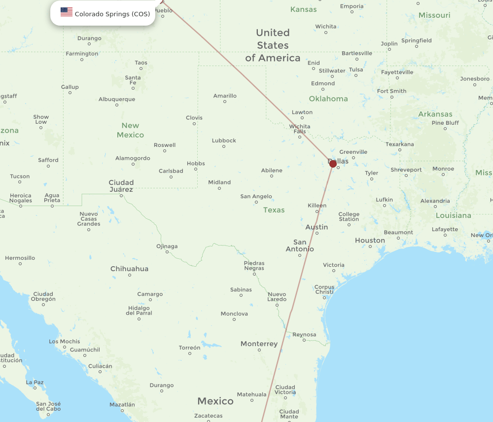 MLM-COS flight routes