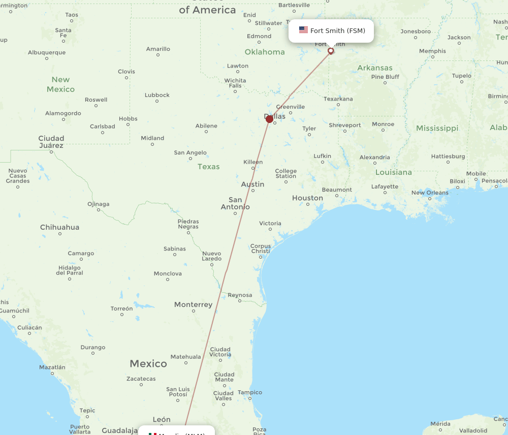 MLM-FSM flight routes