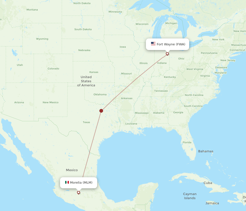 MLM-FWA flight routes