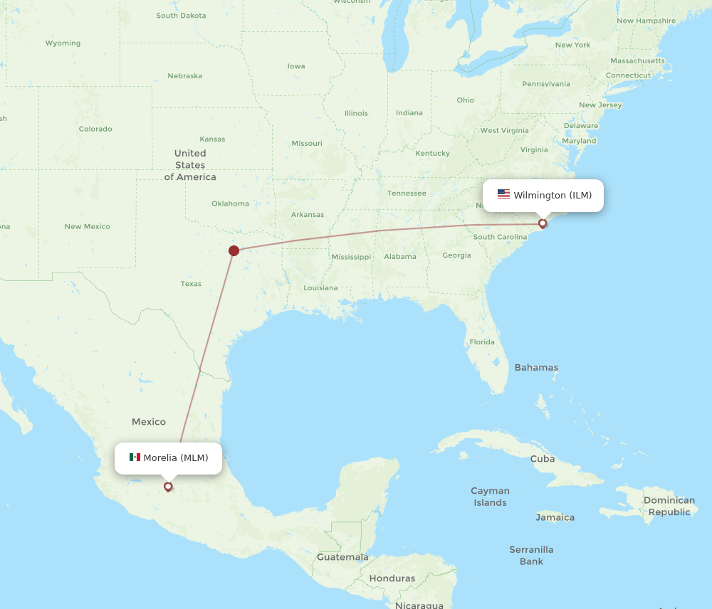MLM-ILM flight routes