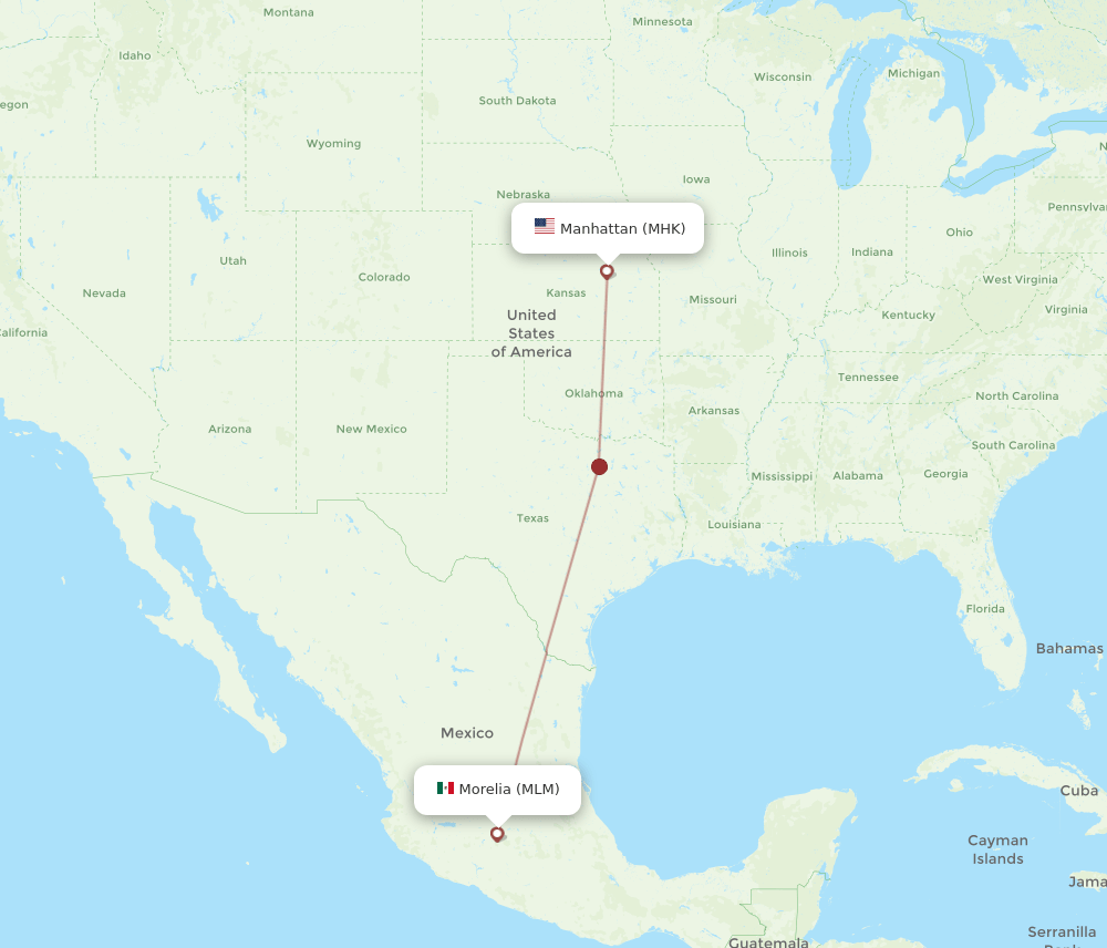 MLM-MHK flight routes