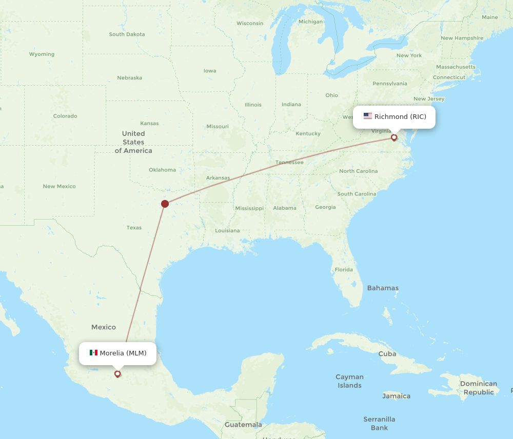 MLM-RIC flight routes