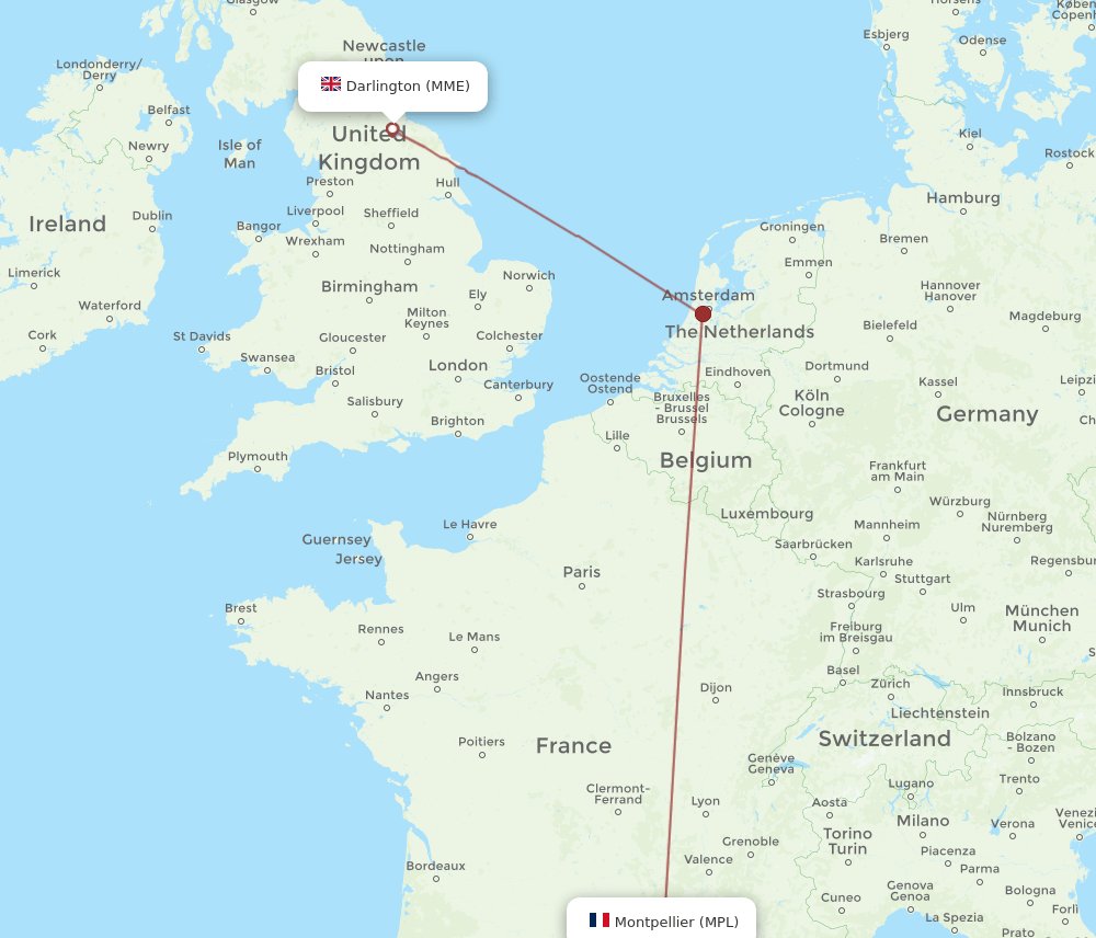 MME-MPL flight routes