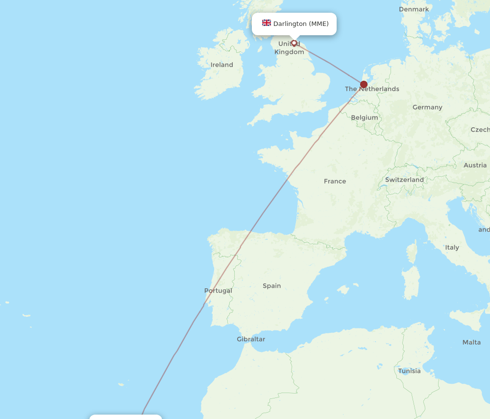 MME-TFS flight routes