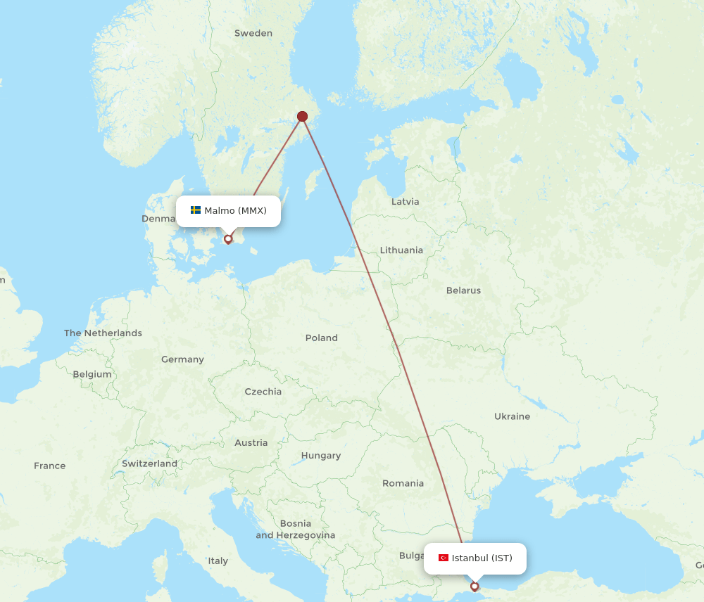 MMX-IST flight routes
