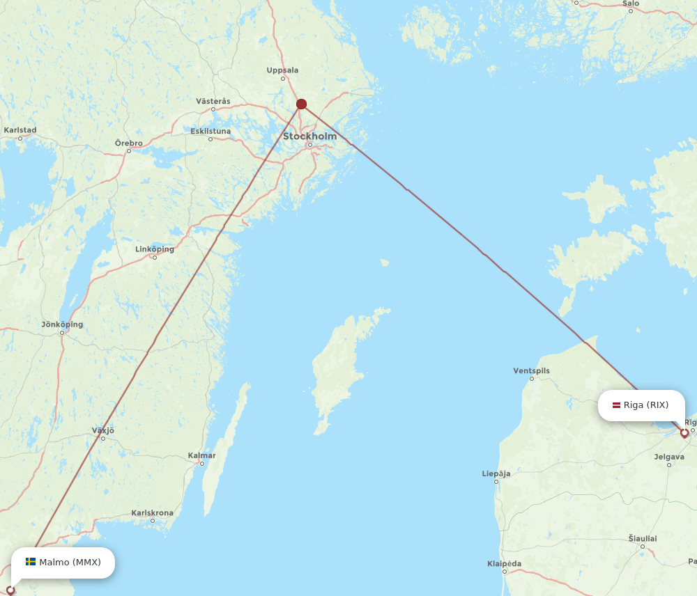 MMX-RIX flight routes