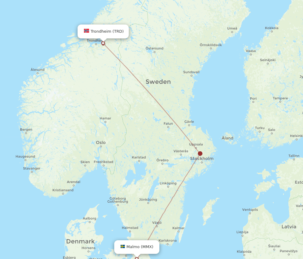 MMX-TRD flight routes