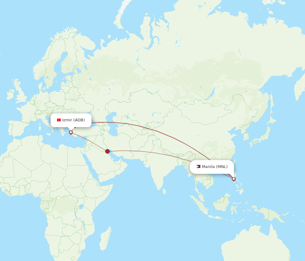 MNL-ADB flight routes