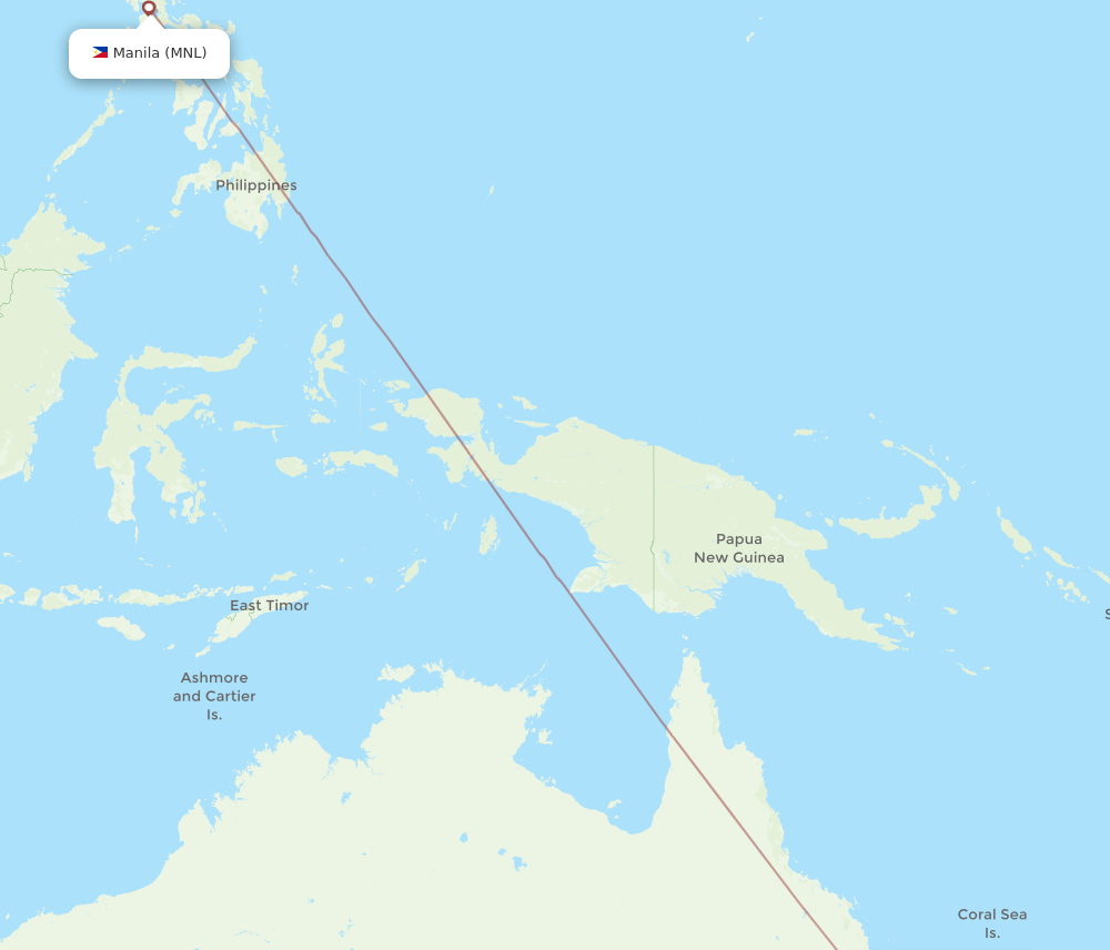 MNL to BDB flights and routes map