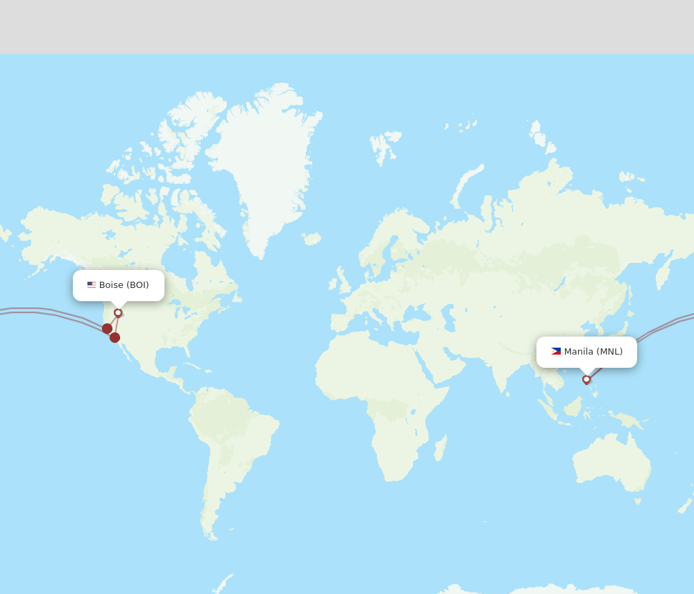 MNL-BOI flight routes