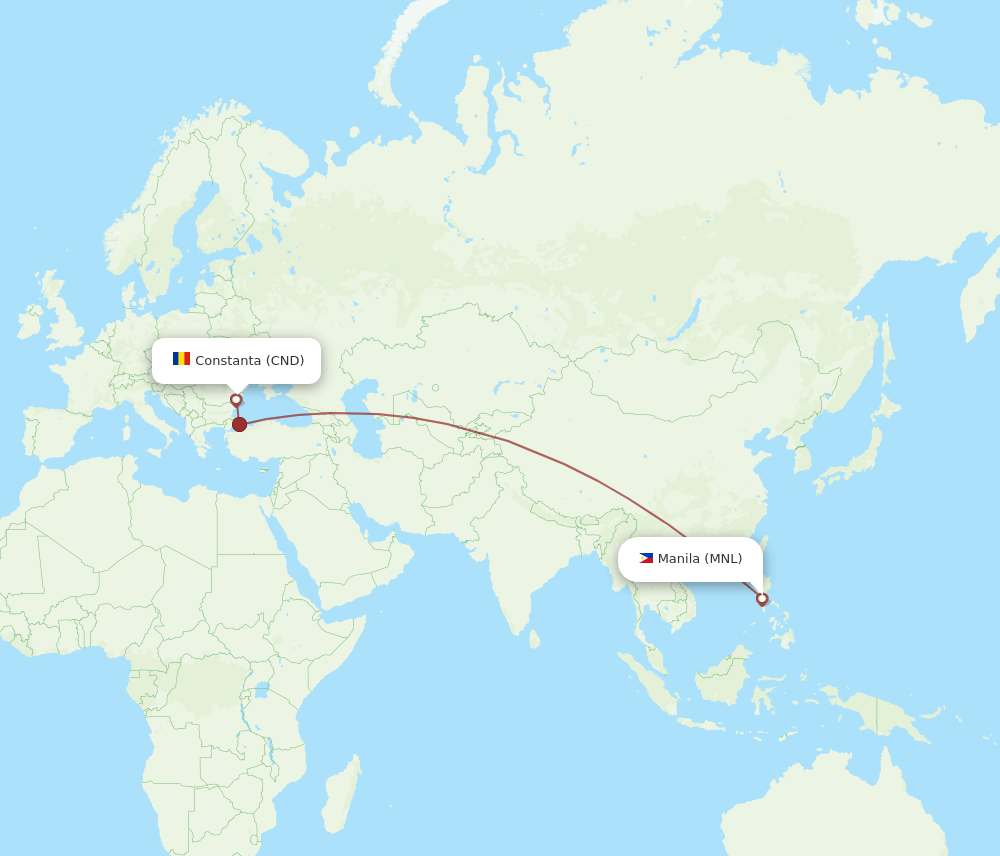 MNL-CND flight routes