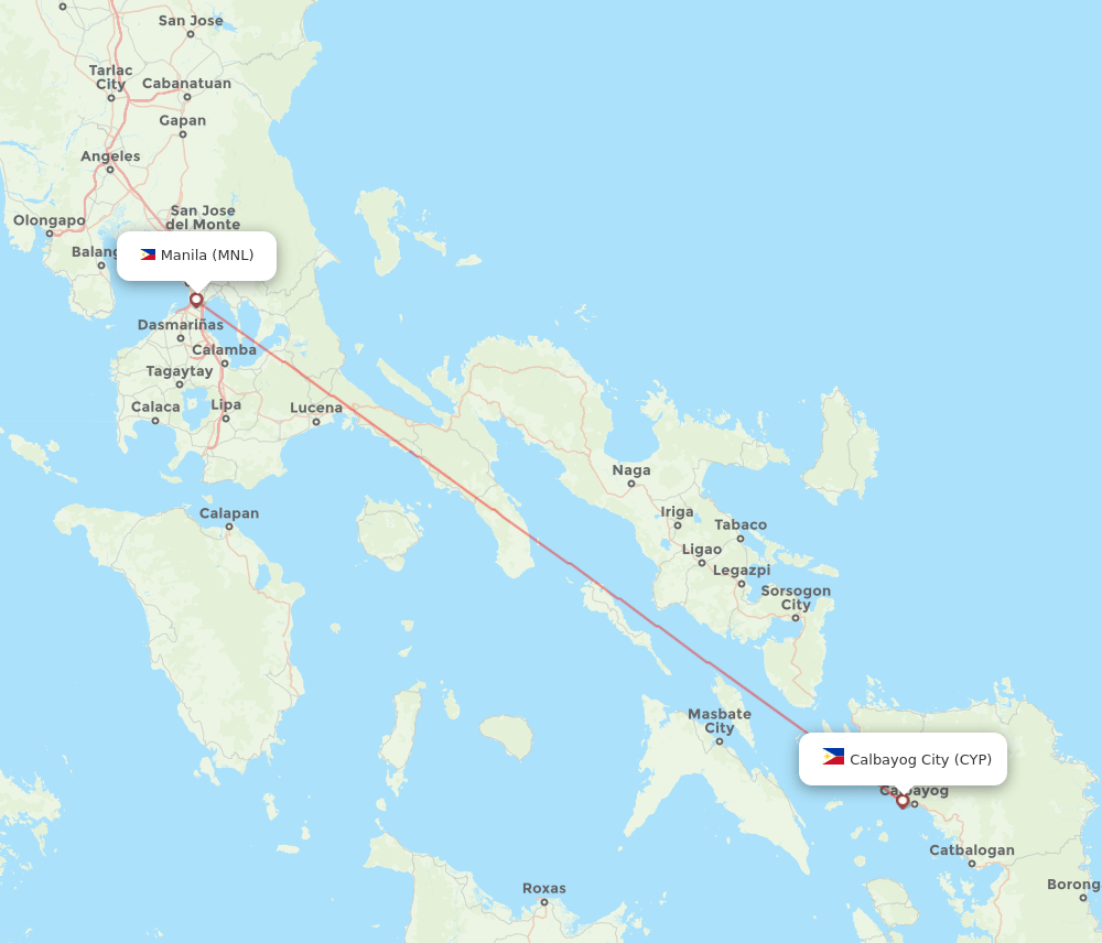 MNL-CYP flight routes