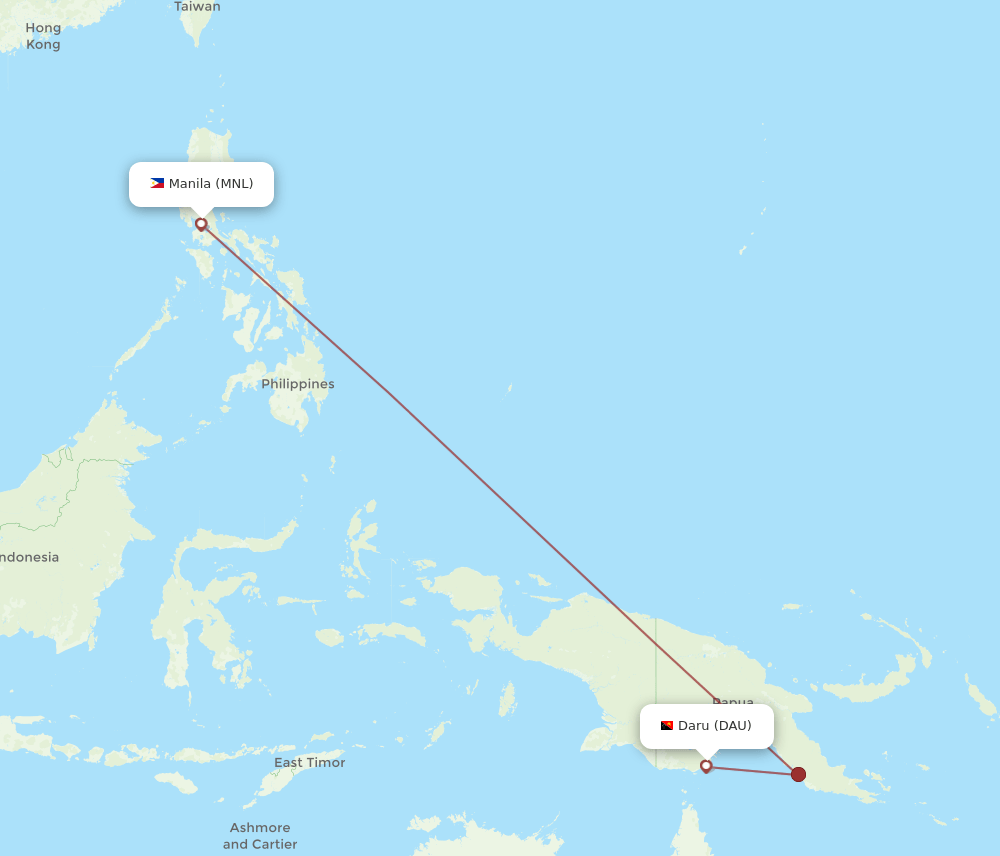 MNL-DAU flight routes