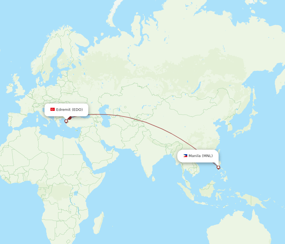 MNL-EDO flight routes