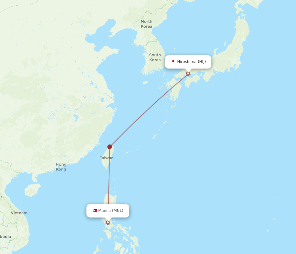 MNL-HIJ flight routes