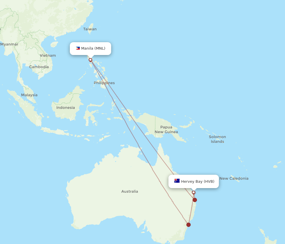 MNL-HVB flight routes