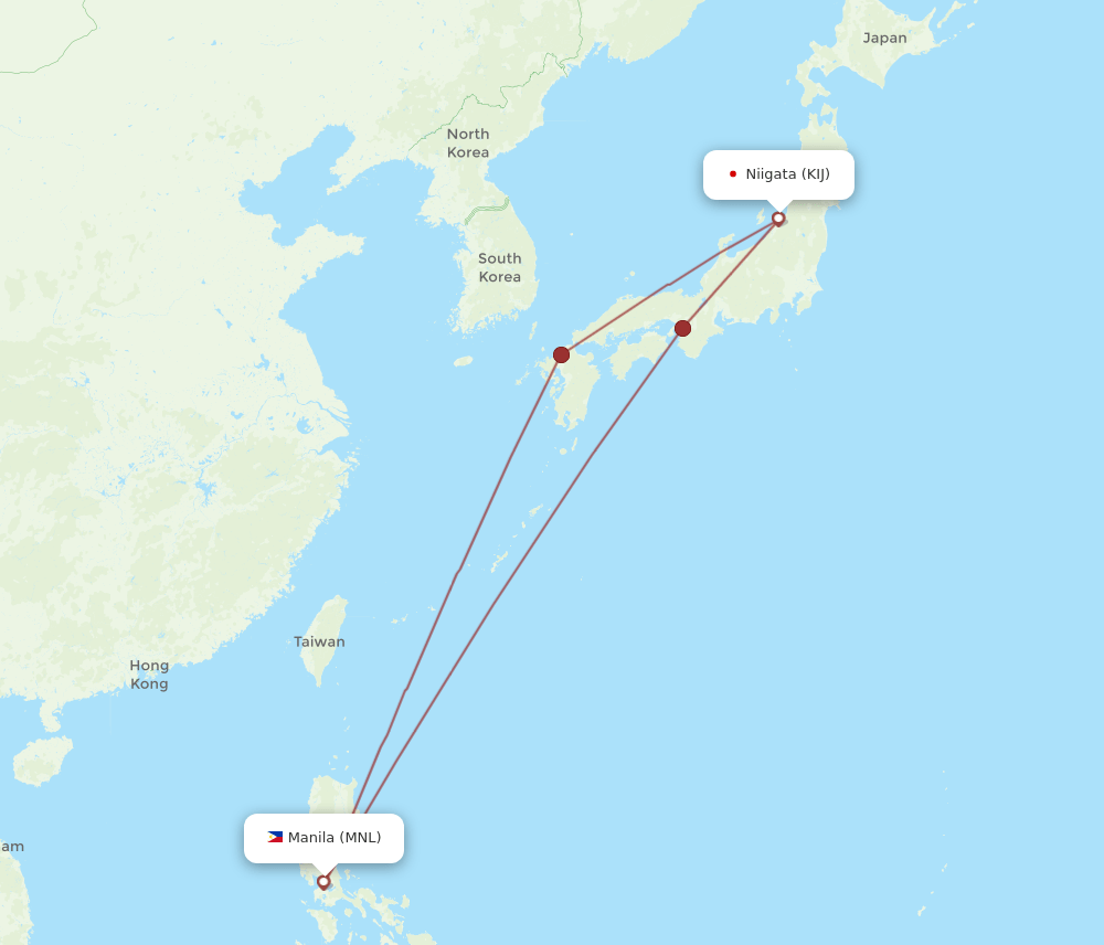 MNL-KIJ flight routes