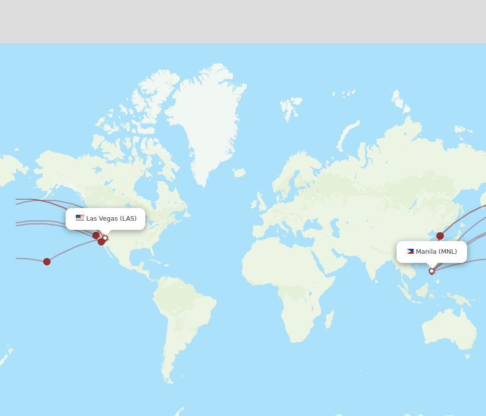MNL-LAS flight routes