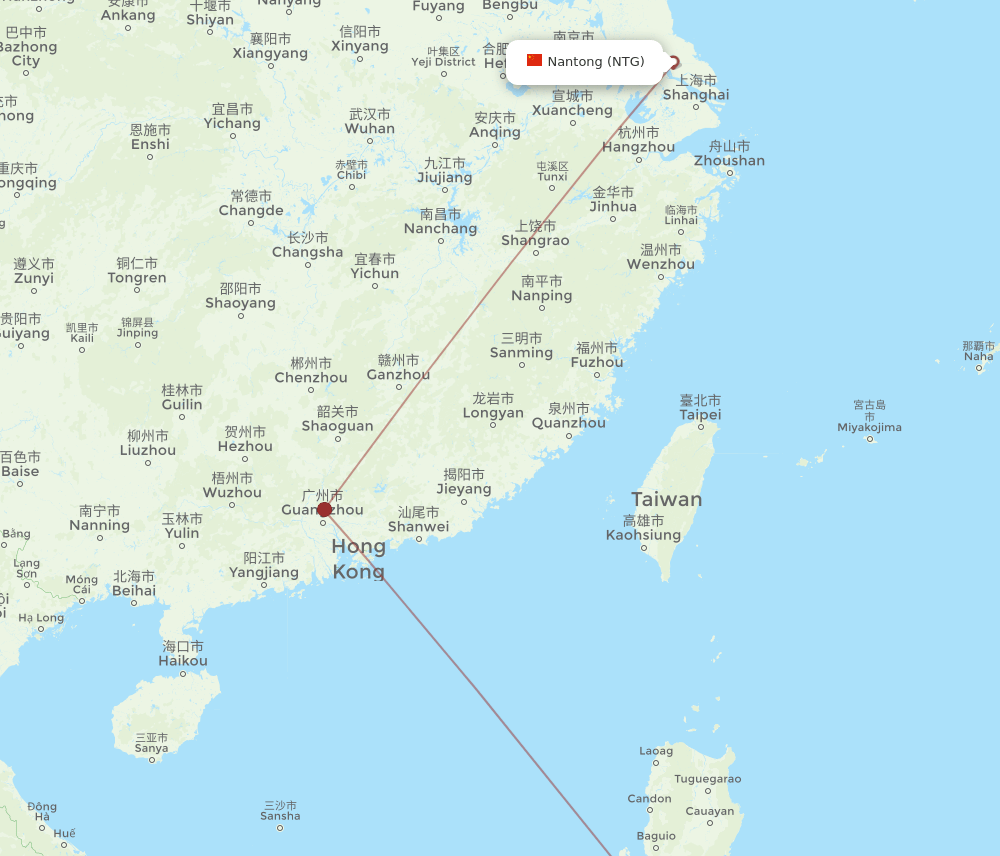 MNL-NTG flight routes