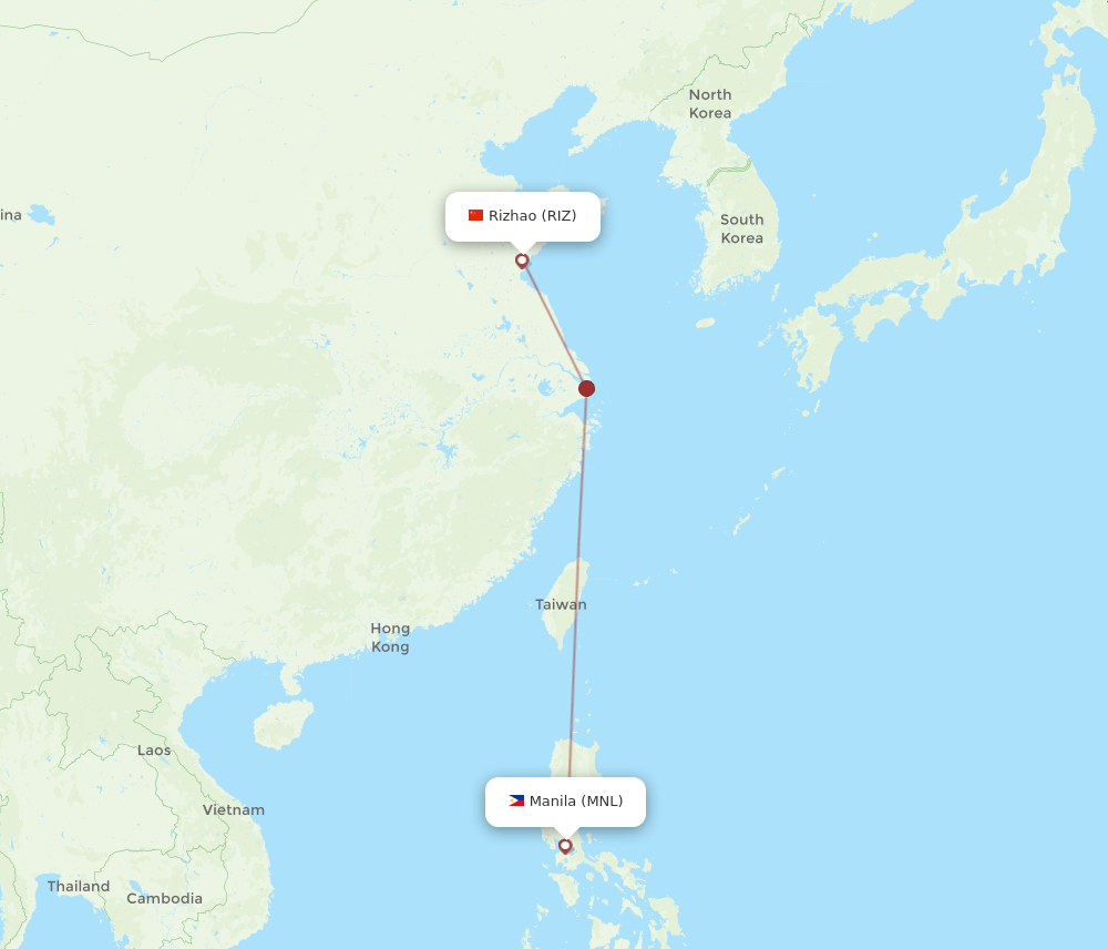 MNL-RIZ flight routes