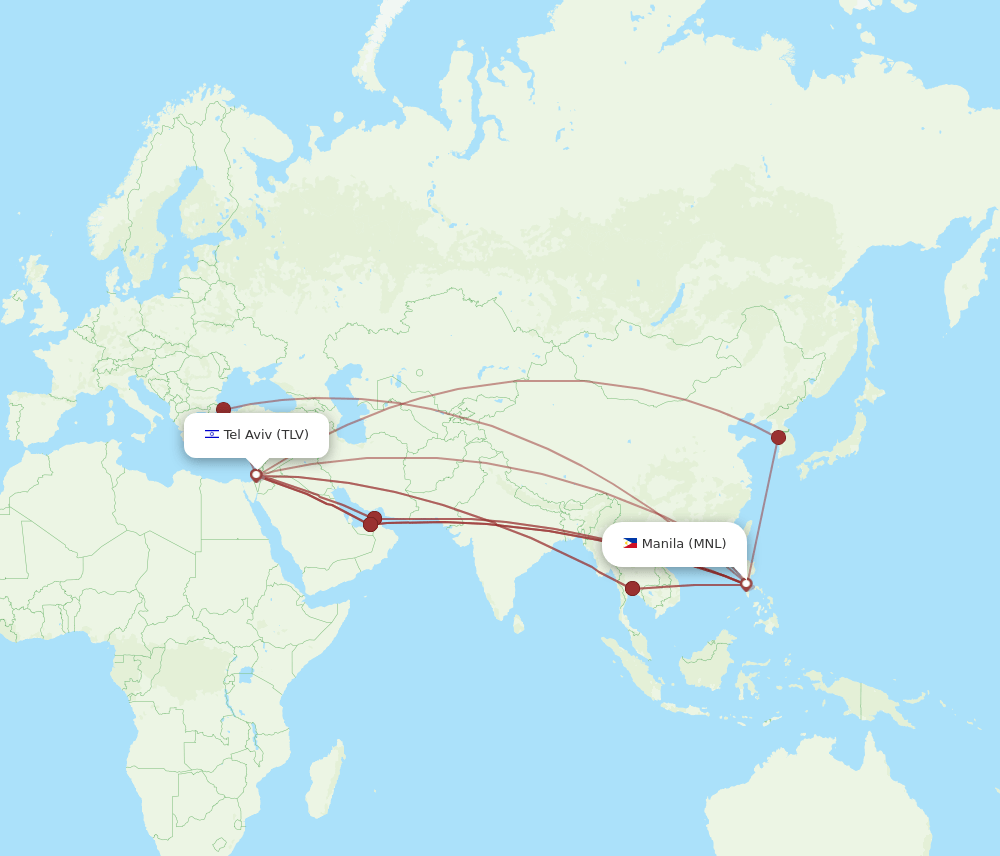 MNL-TLV flight routes
