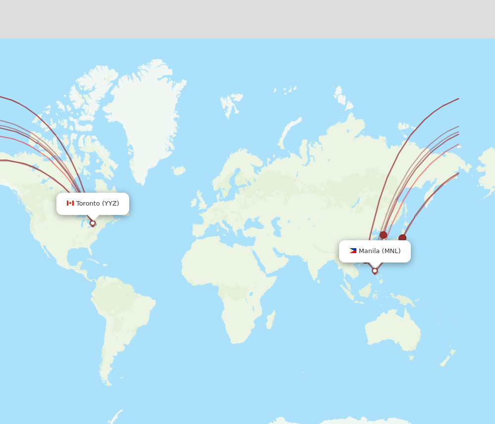 MNL-YYZ flight routes