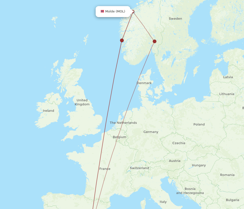MOL-ALC flight routes