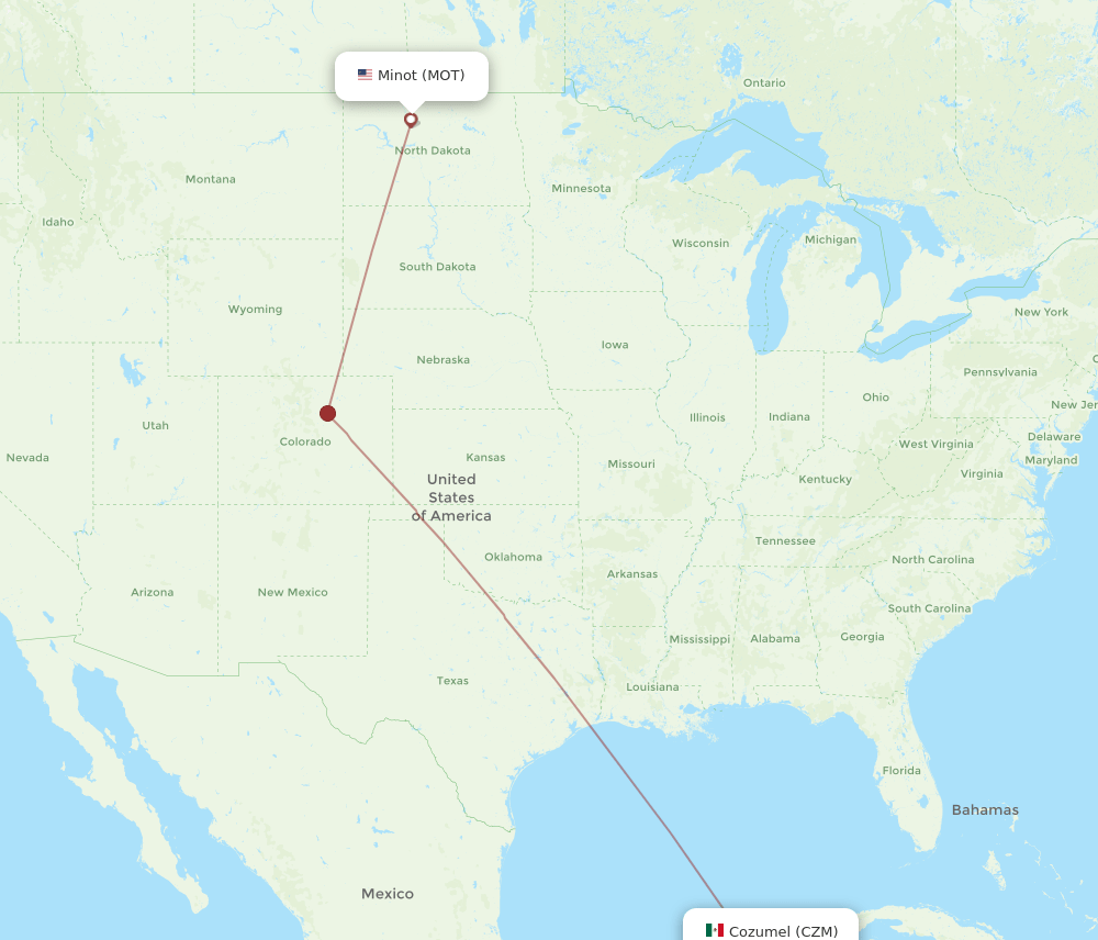 MOT-CZM flight routes