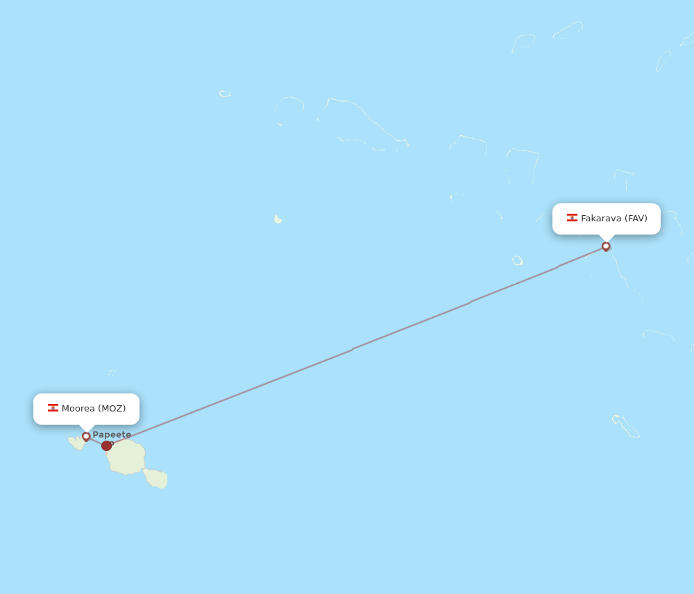 MOZ-FAV flight routes