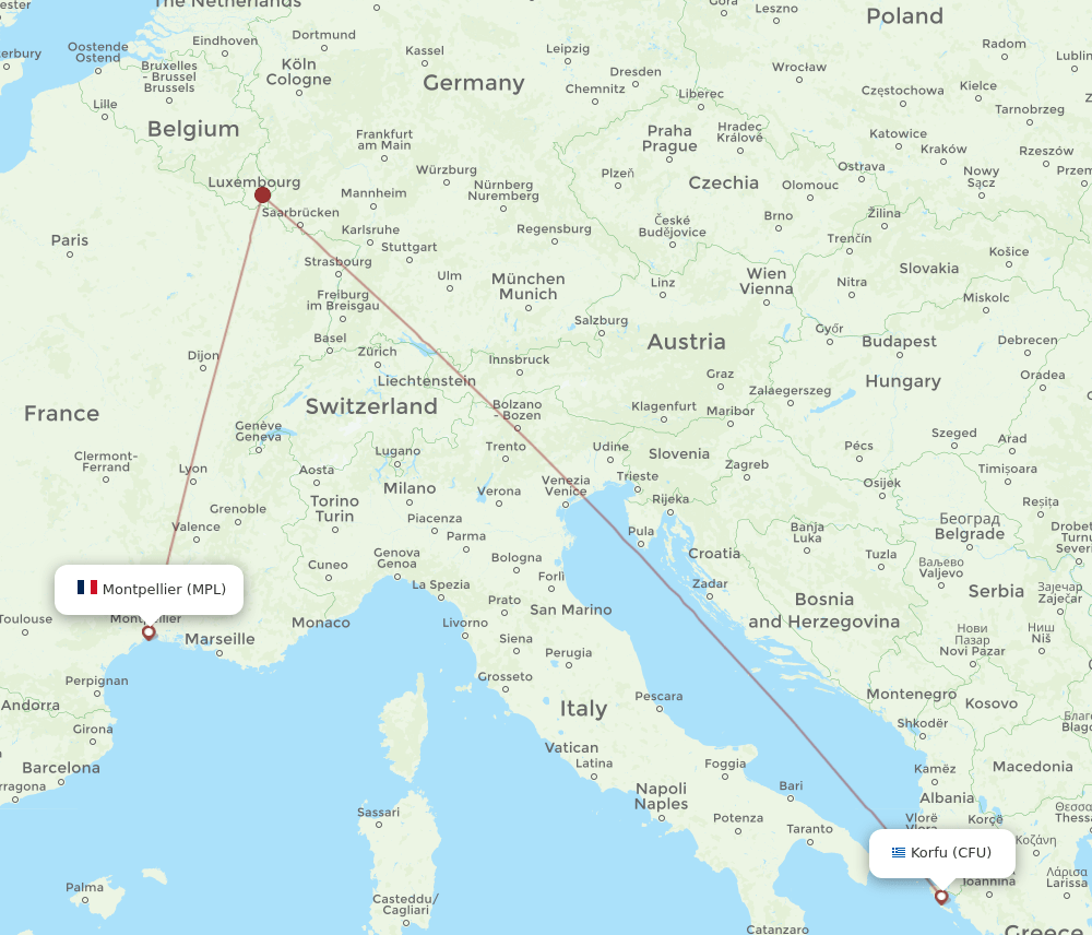 MPL-CFU flight routes