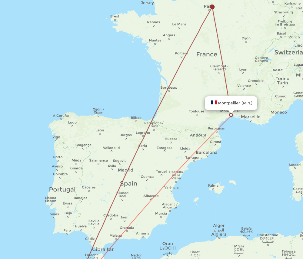 MPL-CMN flight routes