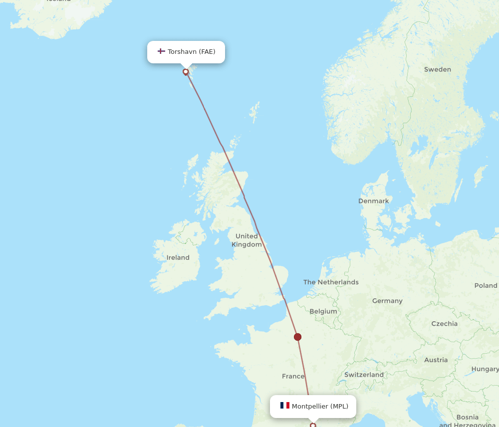 MPL-FAE flight routes