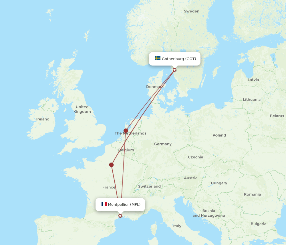 MPL-GOT flight routes