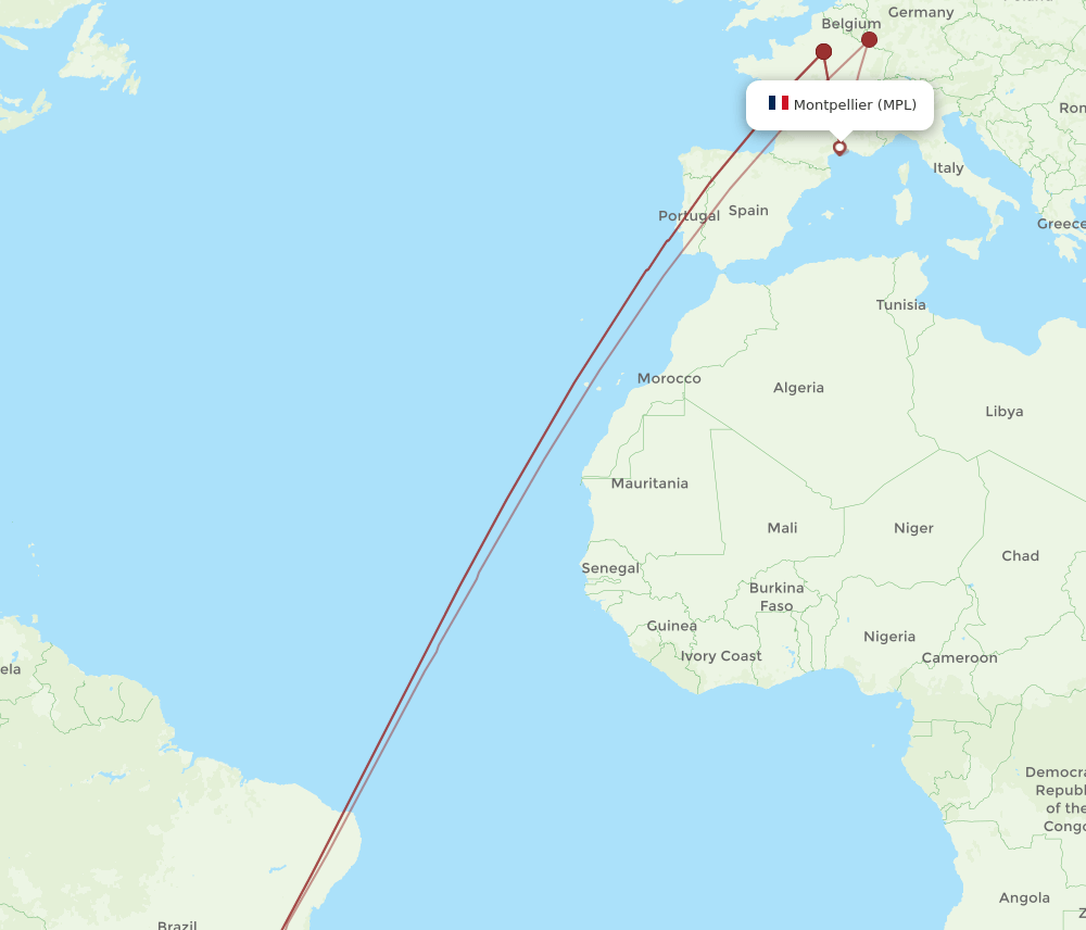 MPL-GRU flight routes