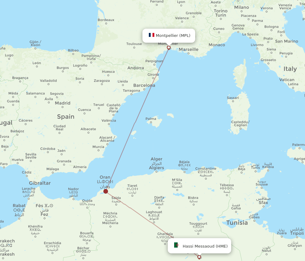 MPL-HME flight routes