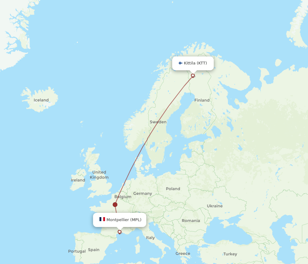 MPL-KTT flight routes