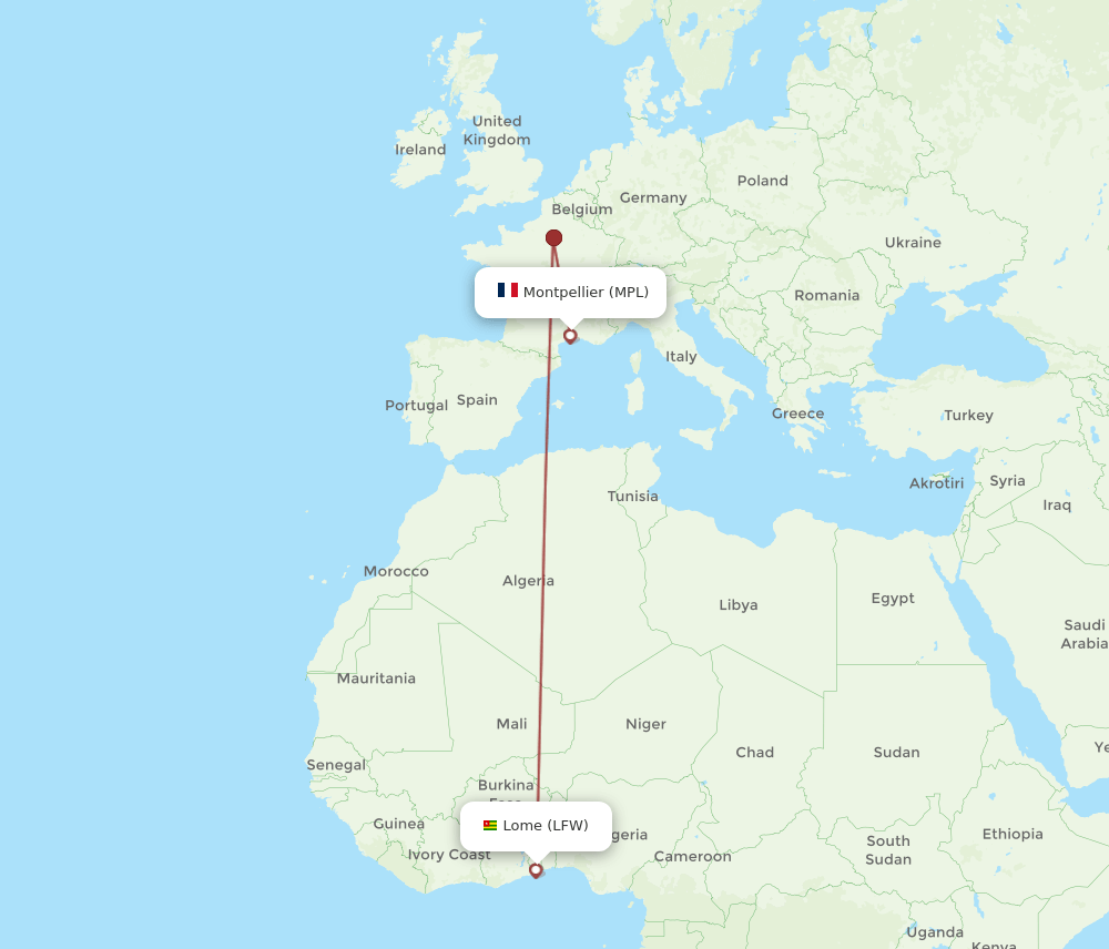 MPL-LFW flight routes