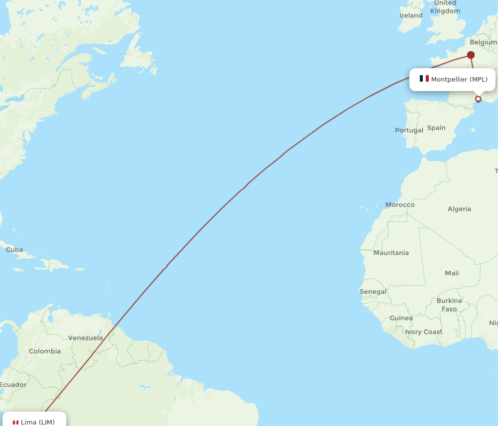 MPL-LIM flight routes