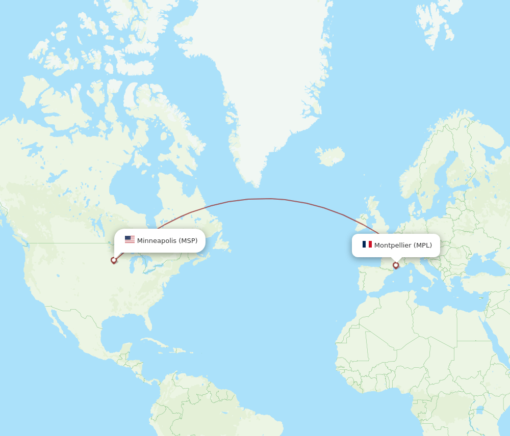 MPL-MSP flight routes