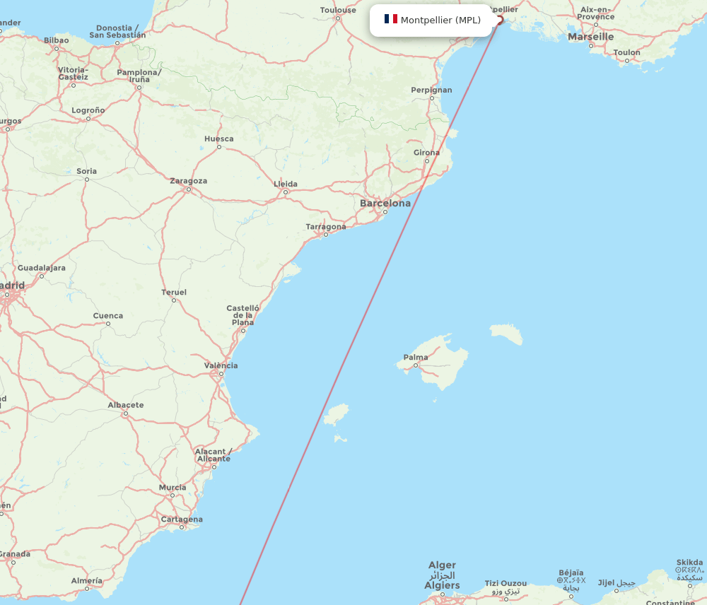 MPL-ORN flight routes