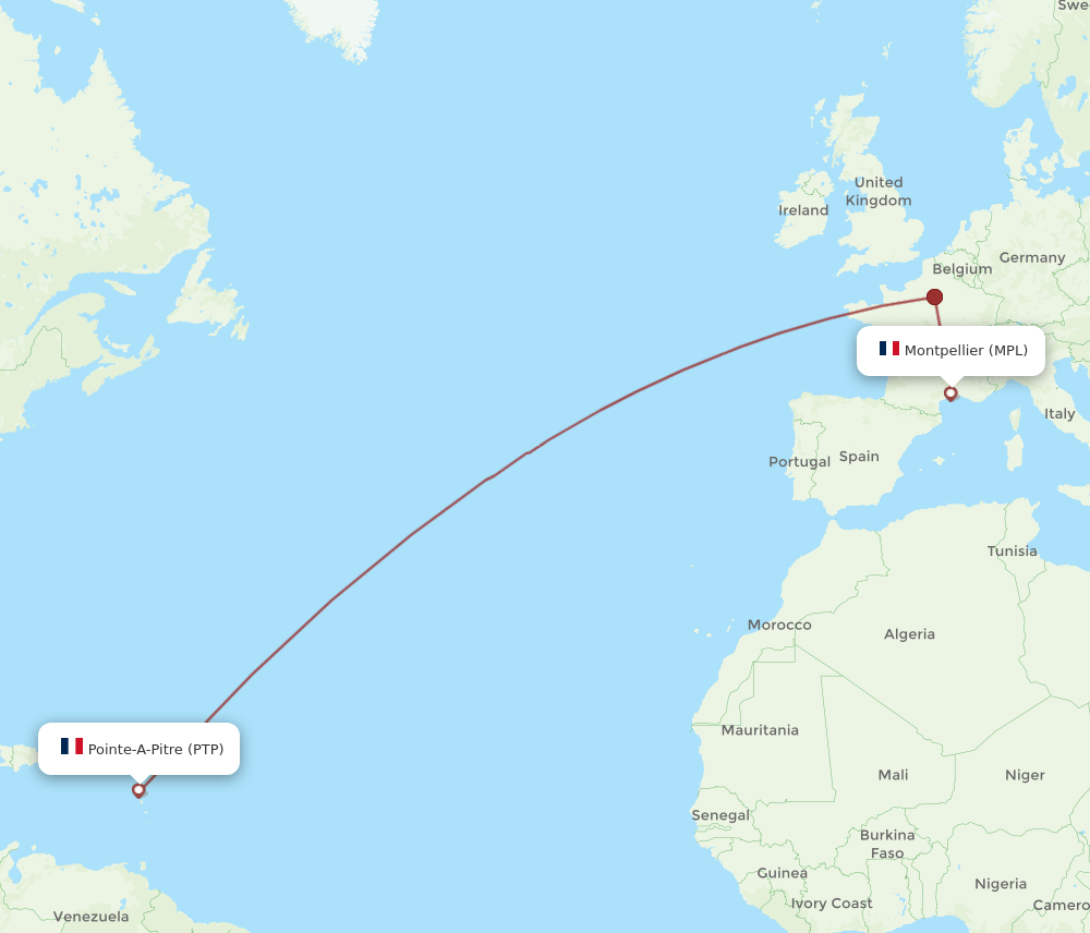 MPL-PTP flight routes