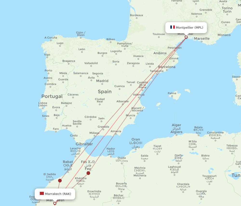 MPL-RAK flight routes