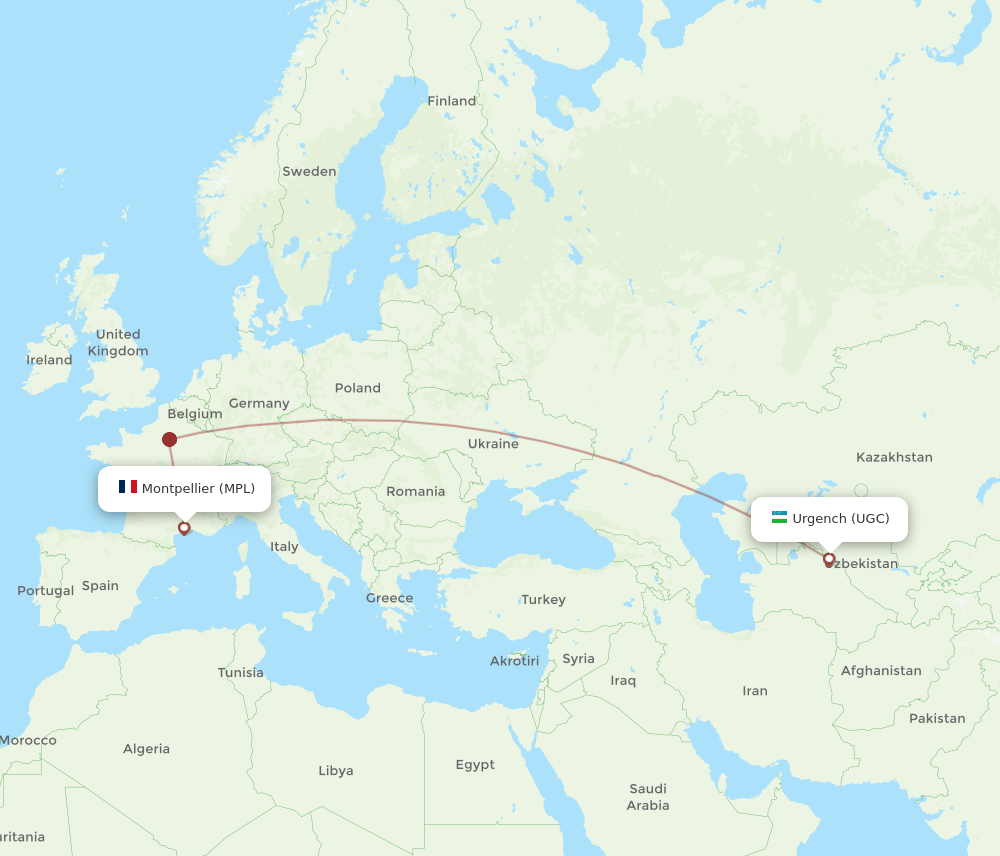 MPL-UGC flight routes