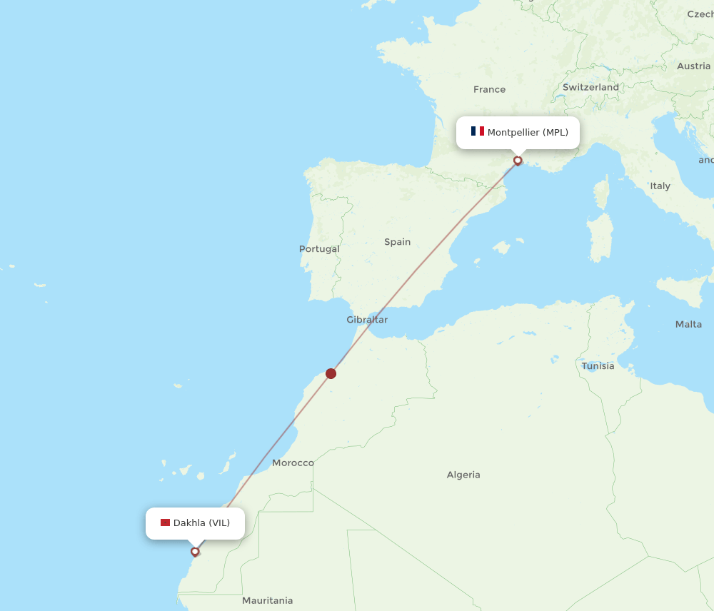 MPL-VIL flight routes