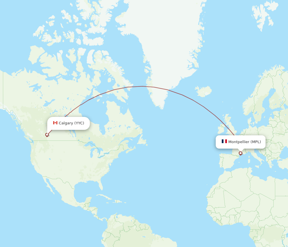MPL-YYC flight routes